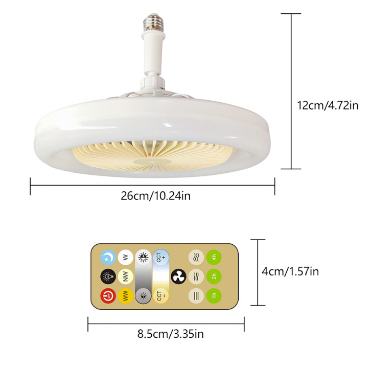 [Compre 1 Leve 2] Ventilador de Teto com Luzes de Led Integradas - Ventilum